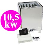 - תנור סאונה יבשה נירוסטה עוצמה 10.5KW