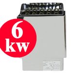 תנור סאונה יבשה נירוסטה 6KW