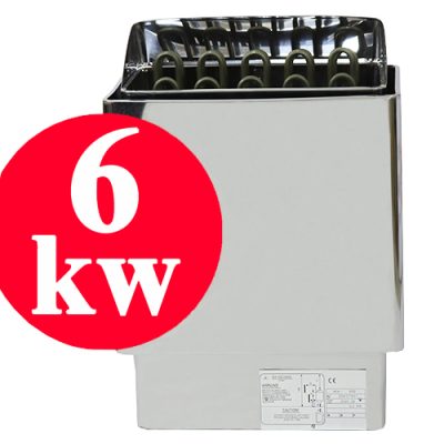 תנור סאונה יבשה נירוסטה 6KW